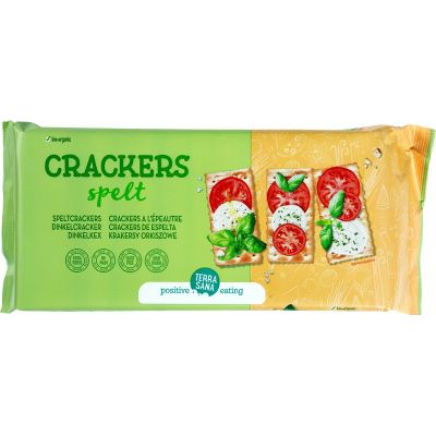 Crackers spelt van TerraSana, 12 x 280 g